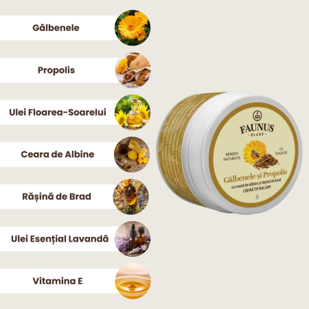 Cremă Tip Balsam Gălbenele și Propolis 50ml [1]