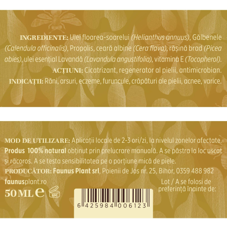 Cremă Tip Balsam Gălbenele și Propolis 50ml [4]