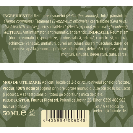 Cremă Tip Balsam Reumaticus 50ml [4]