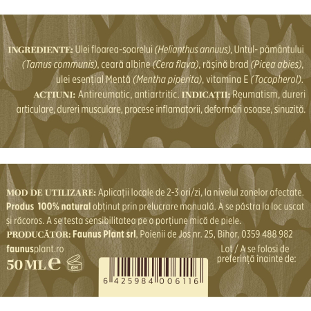 Cremă Tip Balsam Untul Pământului 50ml [4]