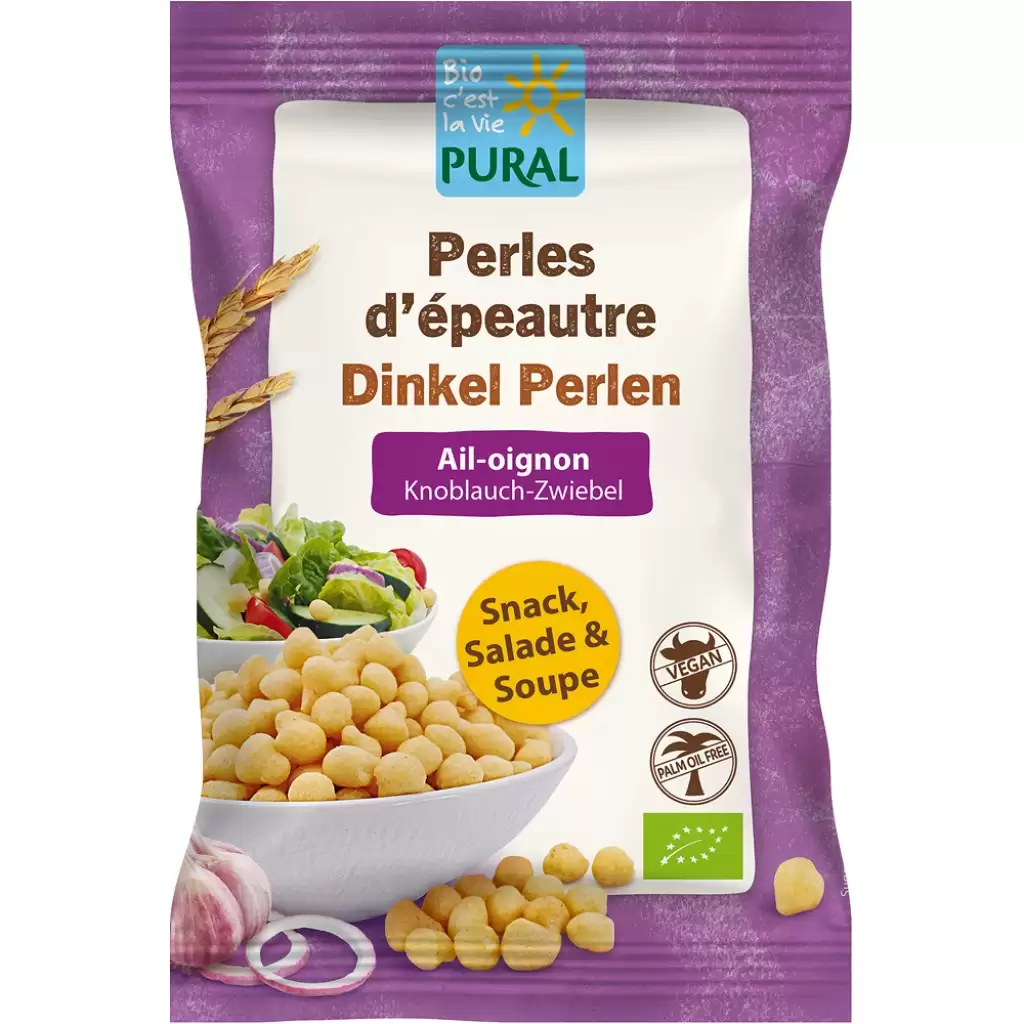 Paine - Crutoane din  spelta cu usturoi si ceapa, eco 125g