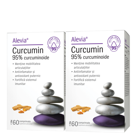 Extracte - Curcumin 95% Curcuminoide Pachet 60 + 60 comprimate