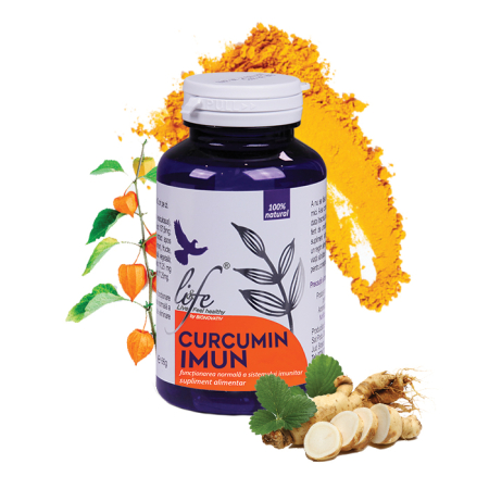 Capsule cu uleiuri esentiale - CURCUMIN IMUN - 60 capsule