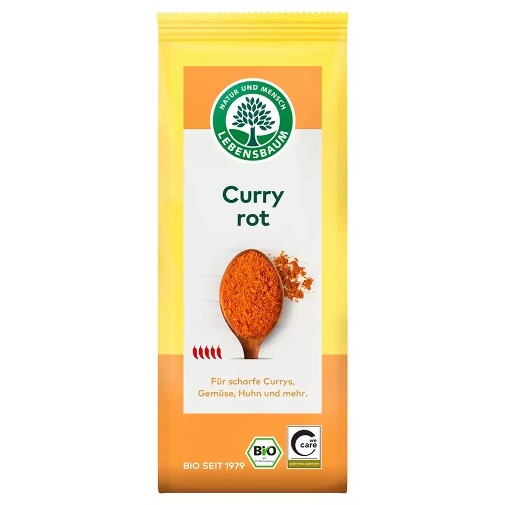 Condimente - Curry rosu picant, eco 50g
