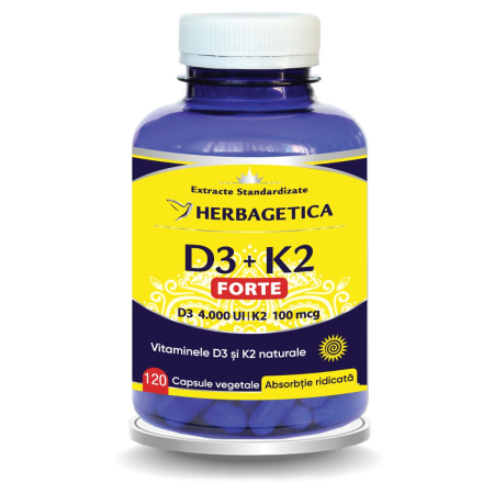 Suplimente - D3+K2 Forte 120 capsule