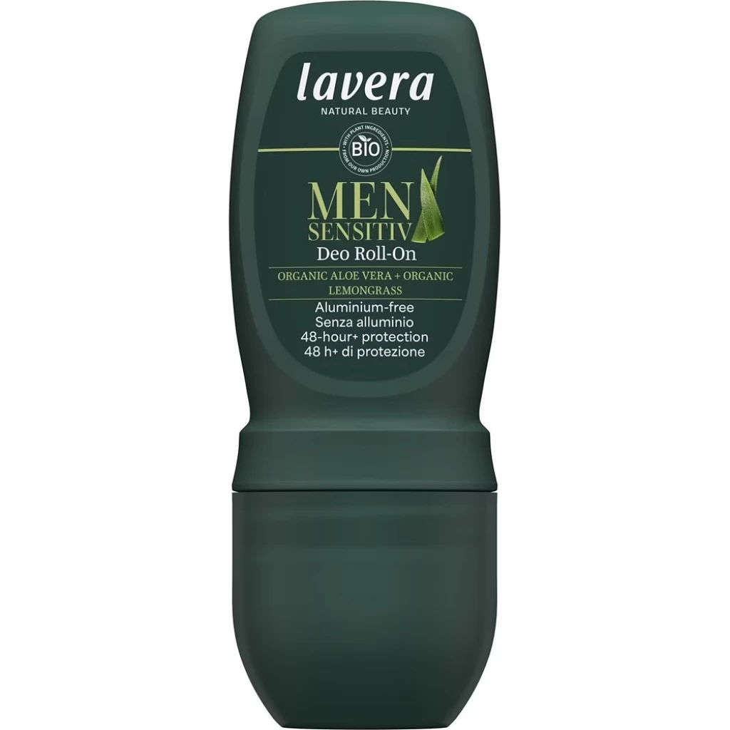 Cosmetice barbati - Deo roll-on pentru barbati cu aloe vera bio si lemongras bio fara saruri de aluminiu 50ml