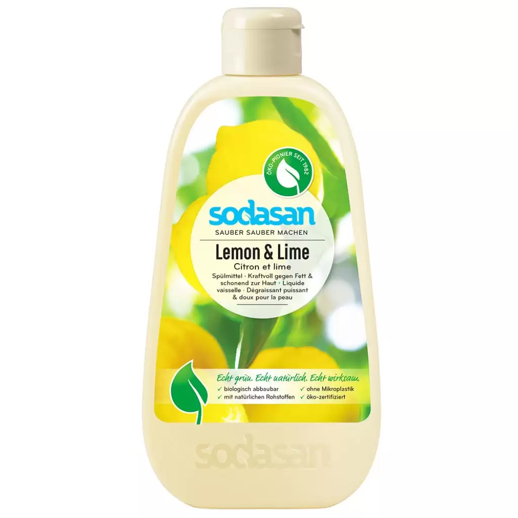 Curatenie - Detergent lichid de vase cu lamaie si lime 500ml