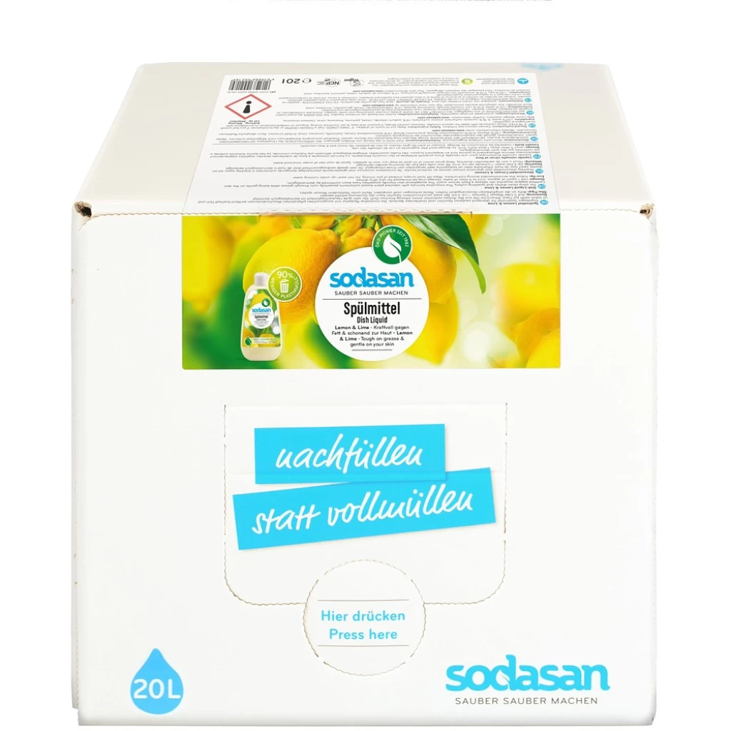 Detergenti vase - Detergent lichid de vase cu lamaie si lime bag-in-box 20L