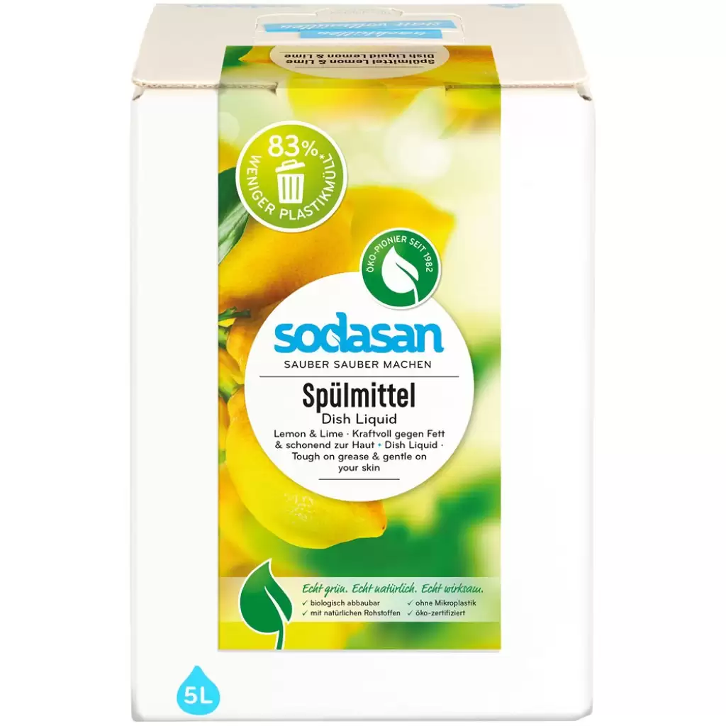 Detergenti vase - Detergent lichid de vase cu lamaie si lime bag-in-box 5L