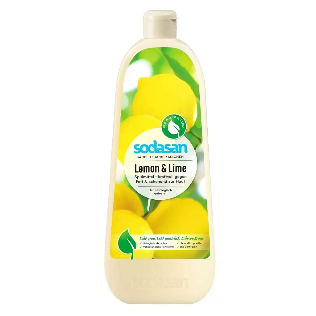 Curatenie - Detergent lichid de vase cu lamaie si lime rezerva 1L
