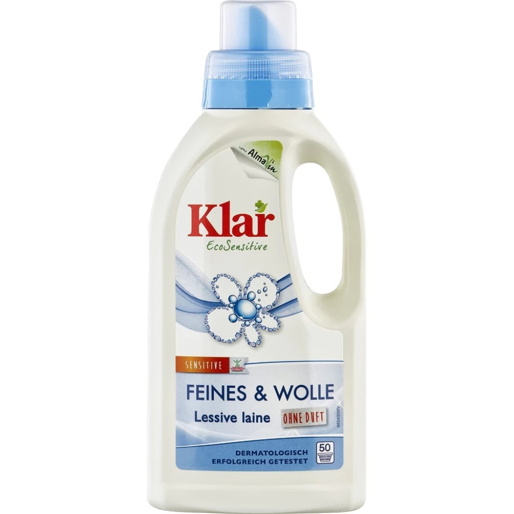 Detergent rufe - Detergent lichid sensitiv pentru rufe delicate si lana fara parfum 500ml