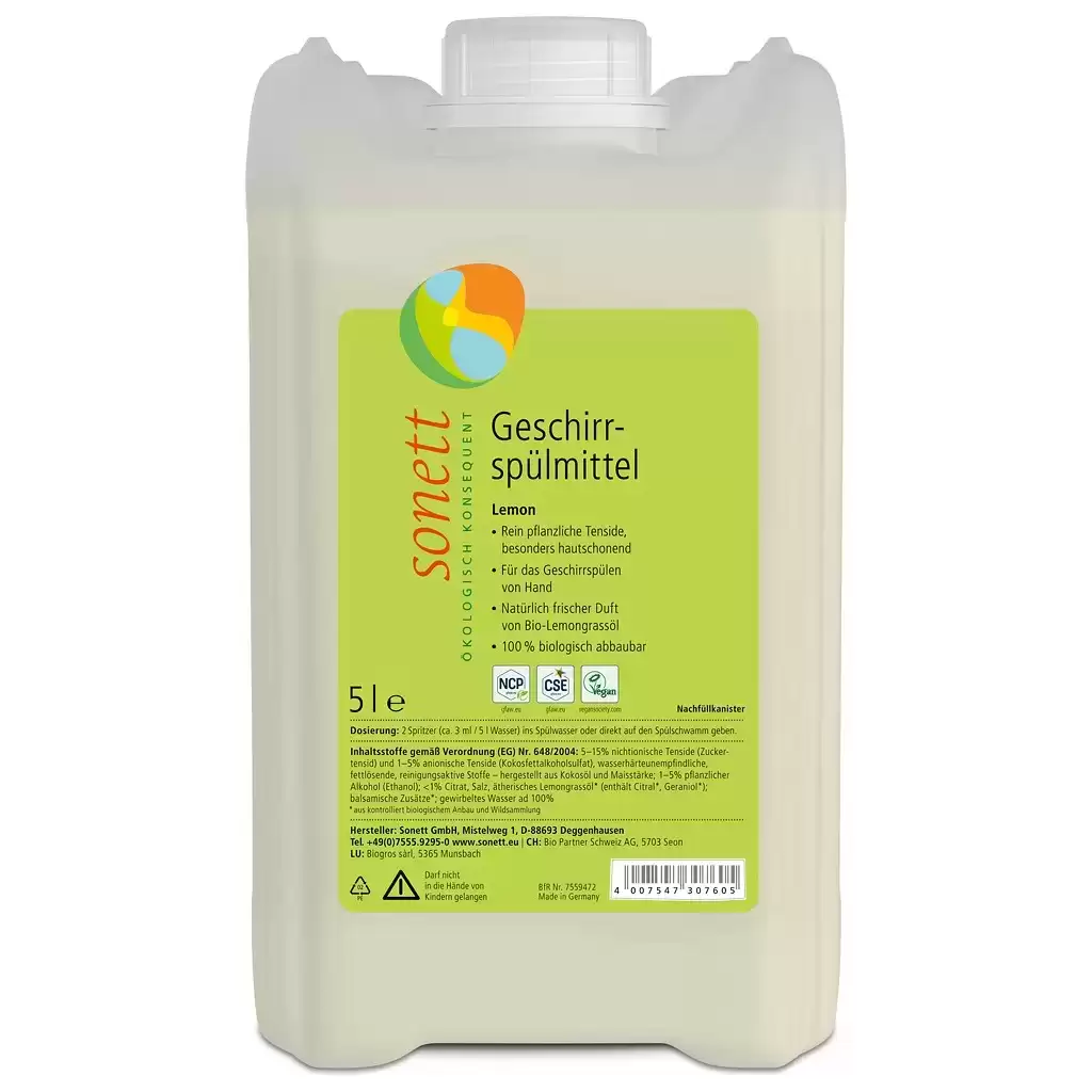 Detergenti vase - Detergent pentru spalat vase cu lamaie bio 5L