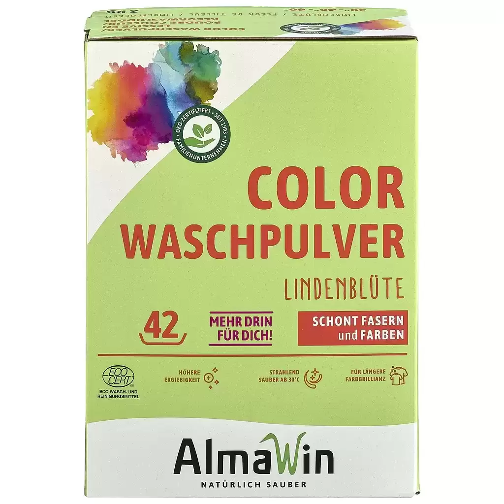 Curatenie - Detergent pudra pentru rufe colorate cu parfum de flori de tei 2kg