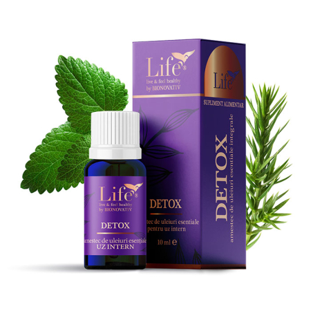 Suplimente - DETOX - combinație de uleuri esențiale - 10 ml