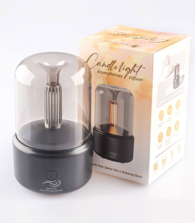 Aromaterapie - Difuzor de arome, Candlelight Black