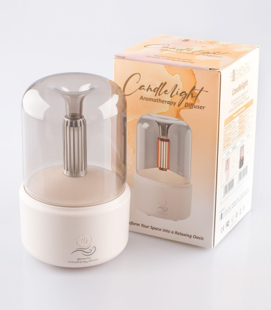 Aromaterapie - Difuzor de arome, Candlelight White