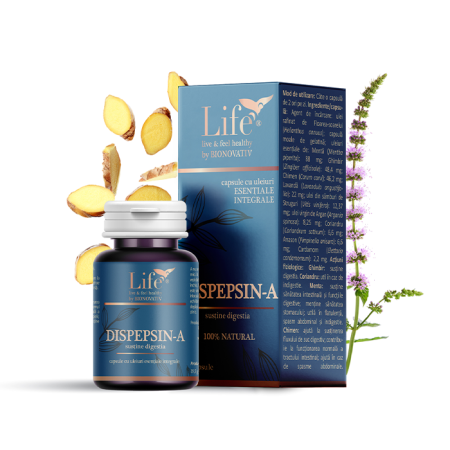 Capsule cu uleiuri esentiale - DISPEPSIN-A - 15 capsule