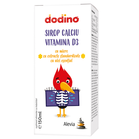Suplimente - Dodino Sirop Calciu și Vitamina D3 150ml