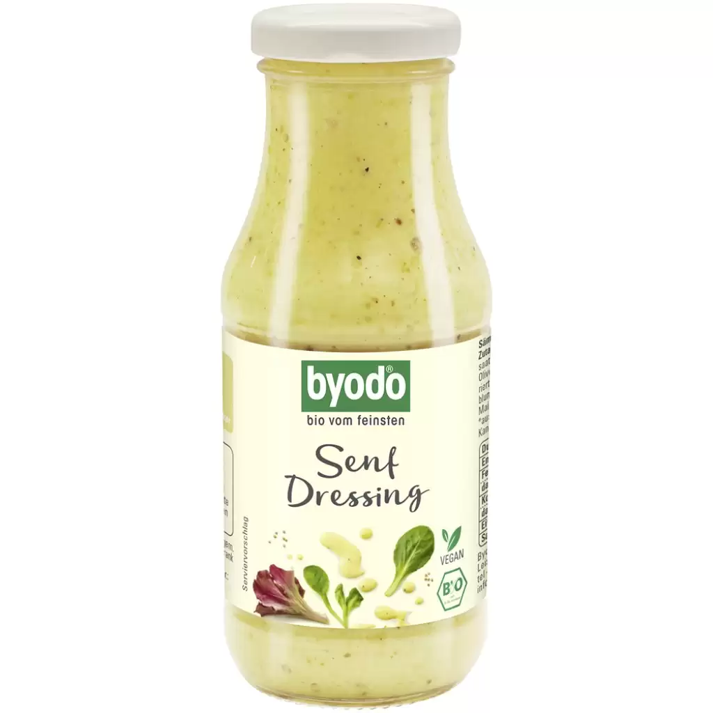 Sos, Crema - Dressing cu mustar pentru salate fara gluten, eco 245ml