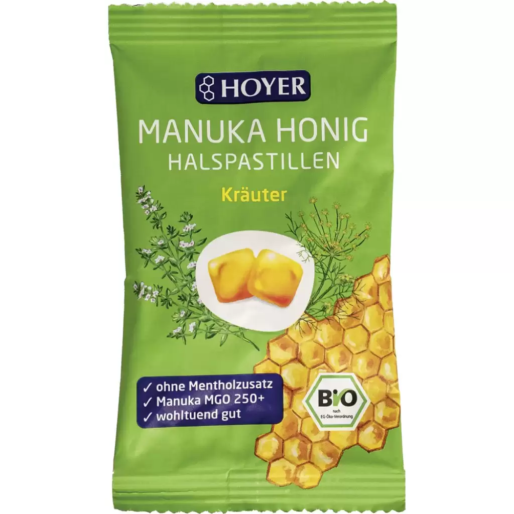 Dulciuri - Dropsuri cu ierburi si miere de Manuka 250 fara gluten, eco 30g