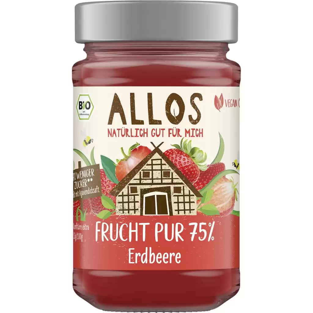 Dulceata - Dulceata de capsuni cu sirop de agave, eco 250g