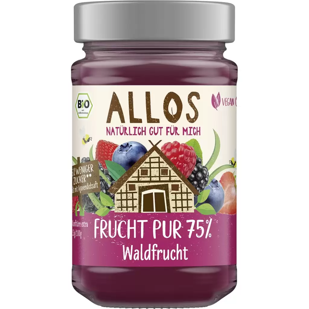 Dulceata - Dulceata de fructe de padure cu sirop de agave, eco 250g
