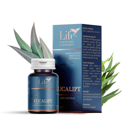Capsule cu uleiuri esentiale - EUCALIPT - 15 capsule