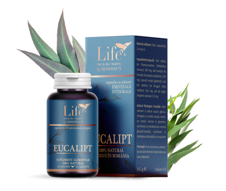 Capsule cu uleiuri esentiale - EUCALIPT - 30 de capsule
