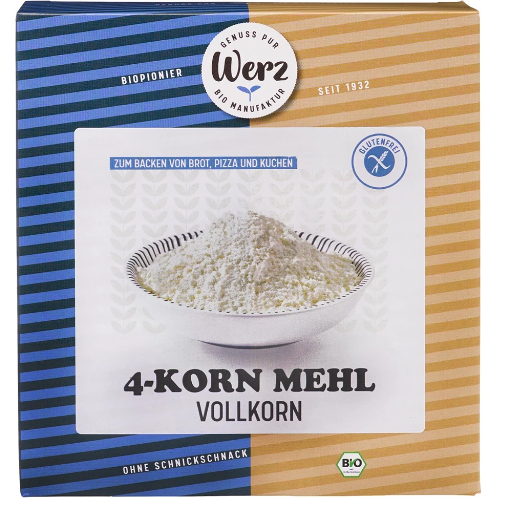 Faina - Faina integrala din 4 cereale fara gluten, eco 500g