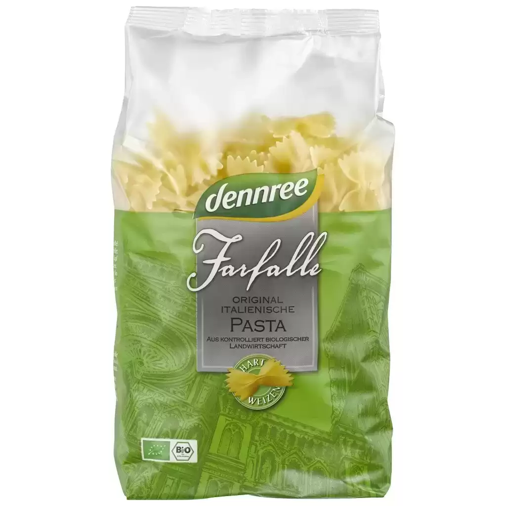 Paste fainoase - Farfale din grau dur, eco 500g