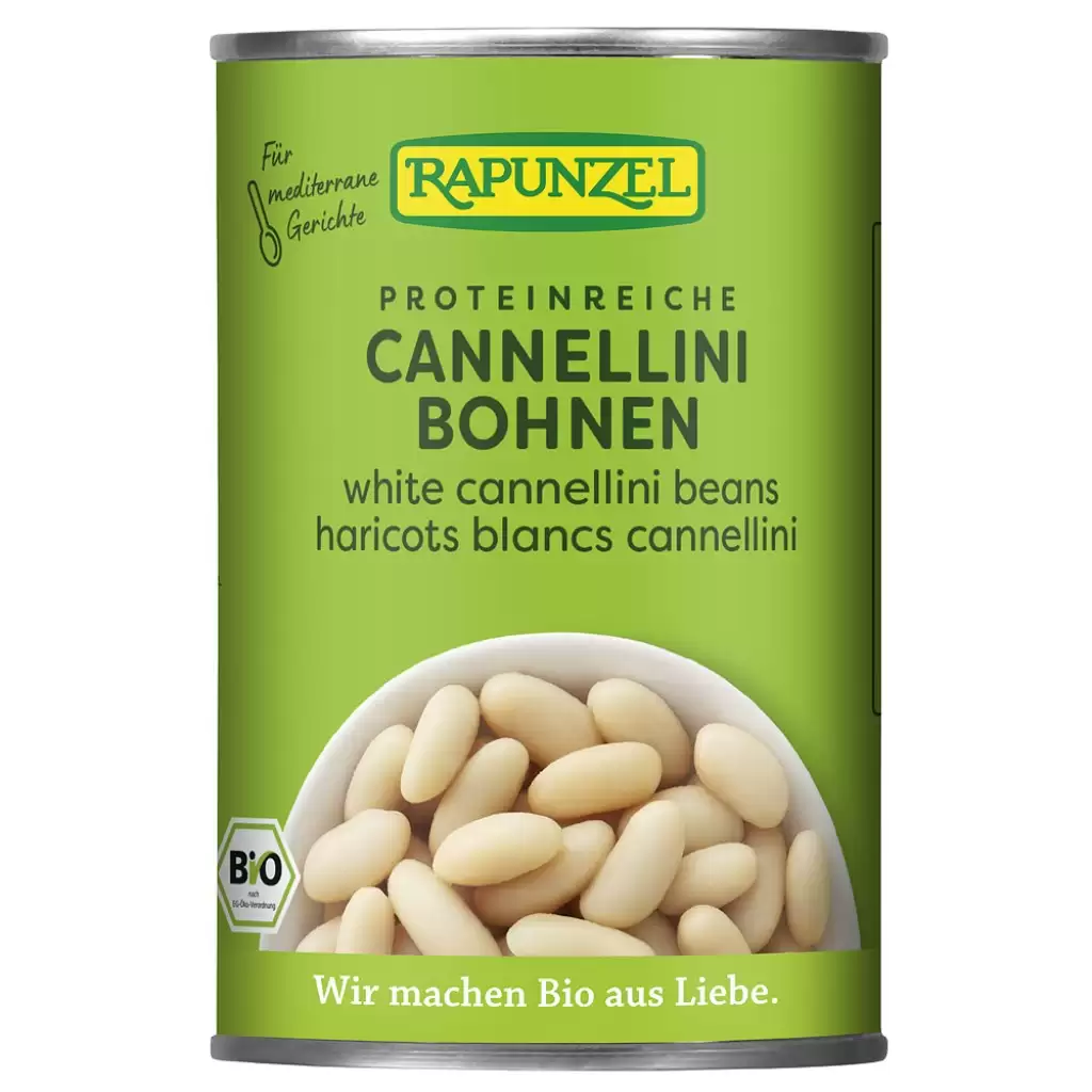 Leguminoase - Fasole alba cannelini la conserva, eco 400g