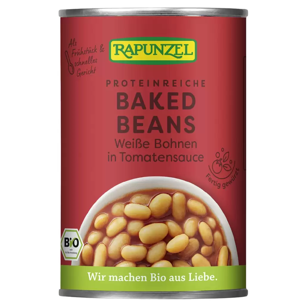 Leguminoase - Fasole alba in sos de rosii la conserva, eco 400g