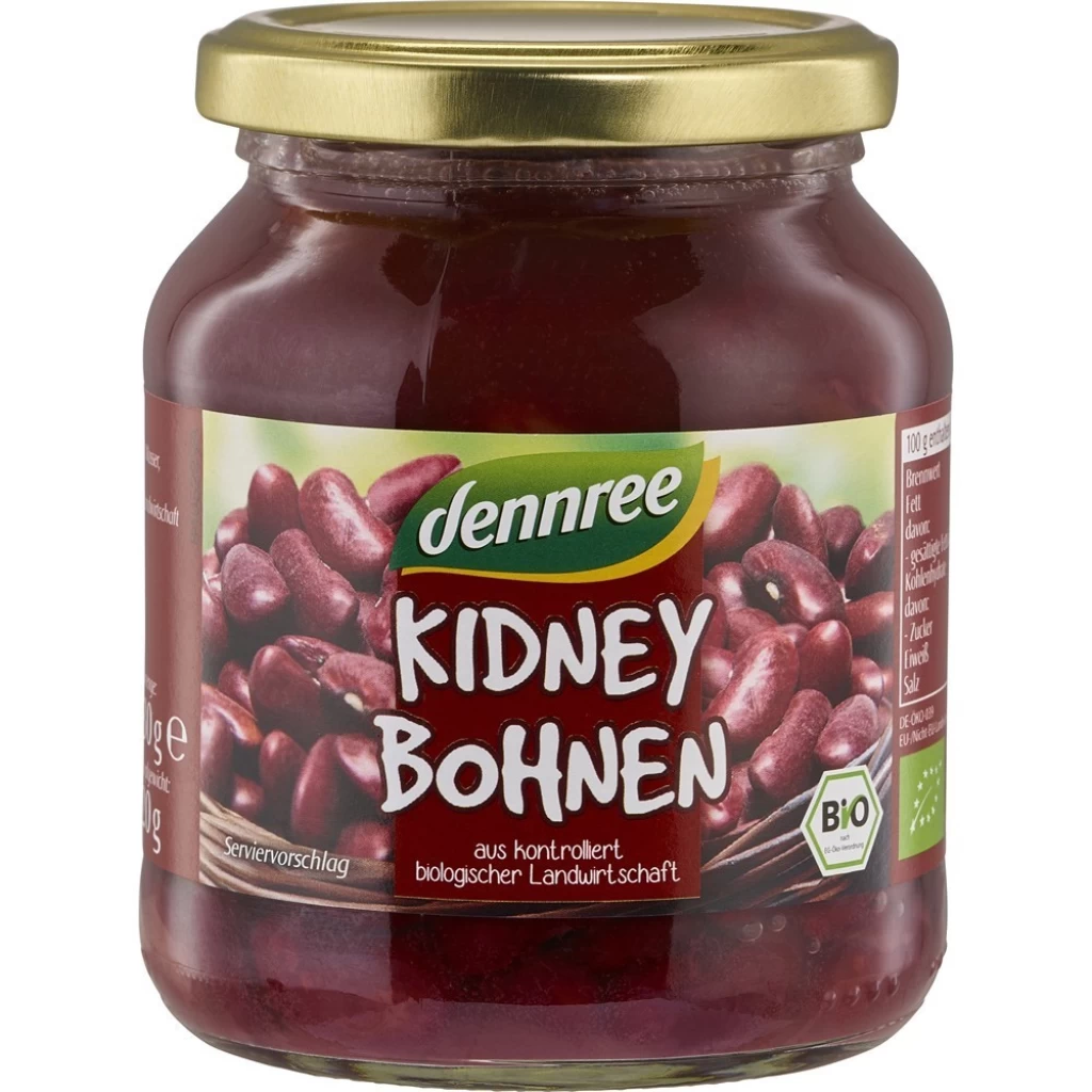 Leguminoase - Fasole Kidney la borcan, eco 360g