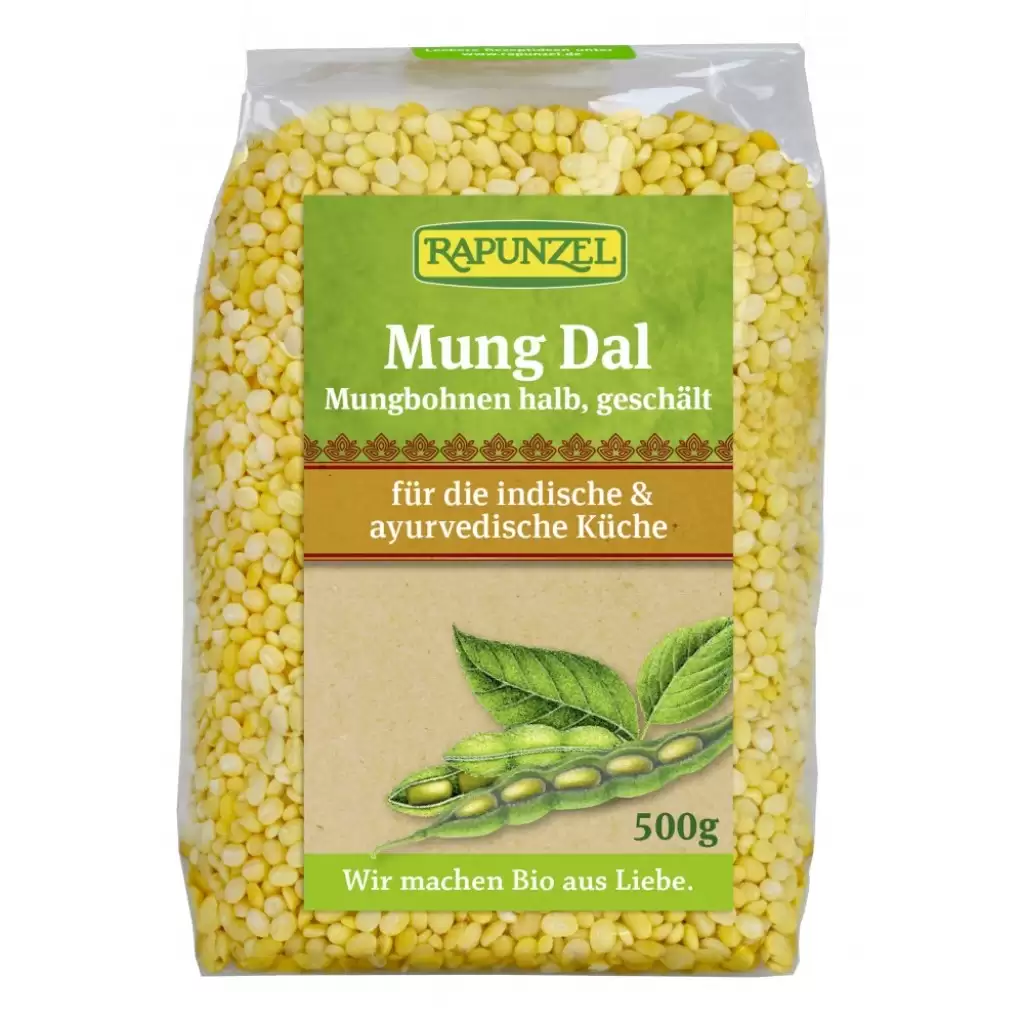 Leguminoase - Fasole mung jumatati Mung Dal, eco 500g