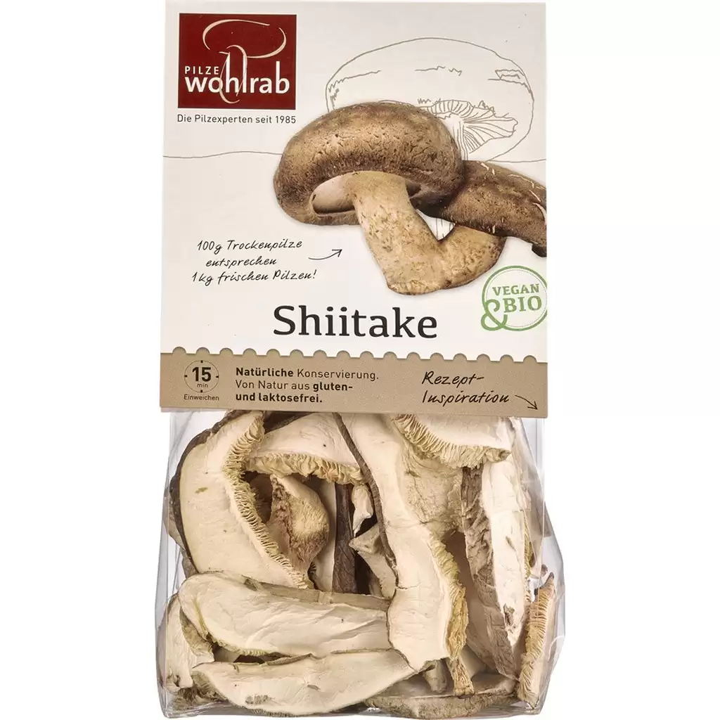 Leguminoase - Felii de ciuperci Shiitake deshidratate, eco 20g