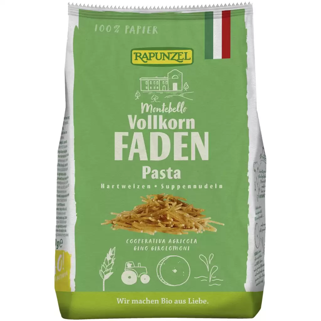 Paste fainoase - Fidea de supa integrala, eco 250g