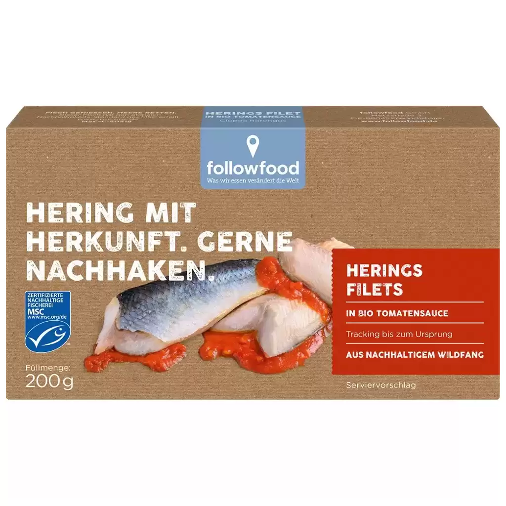 Conserve peste - File de hering in sos te tomate 200g