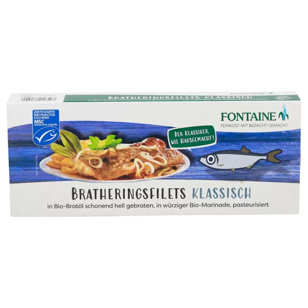 Conserve peste - File de hering prajit in marinada condimentata 325g