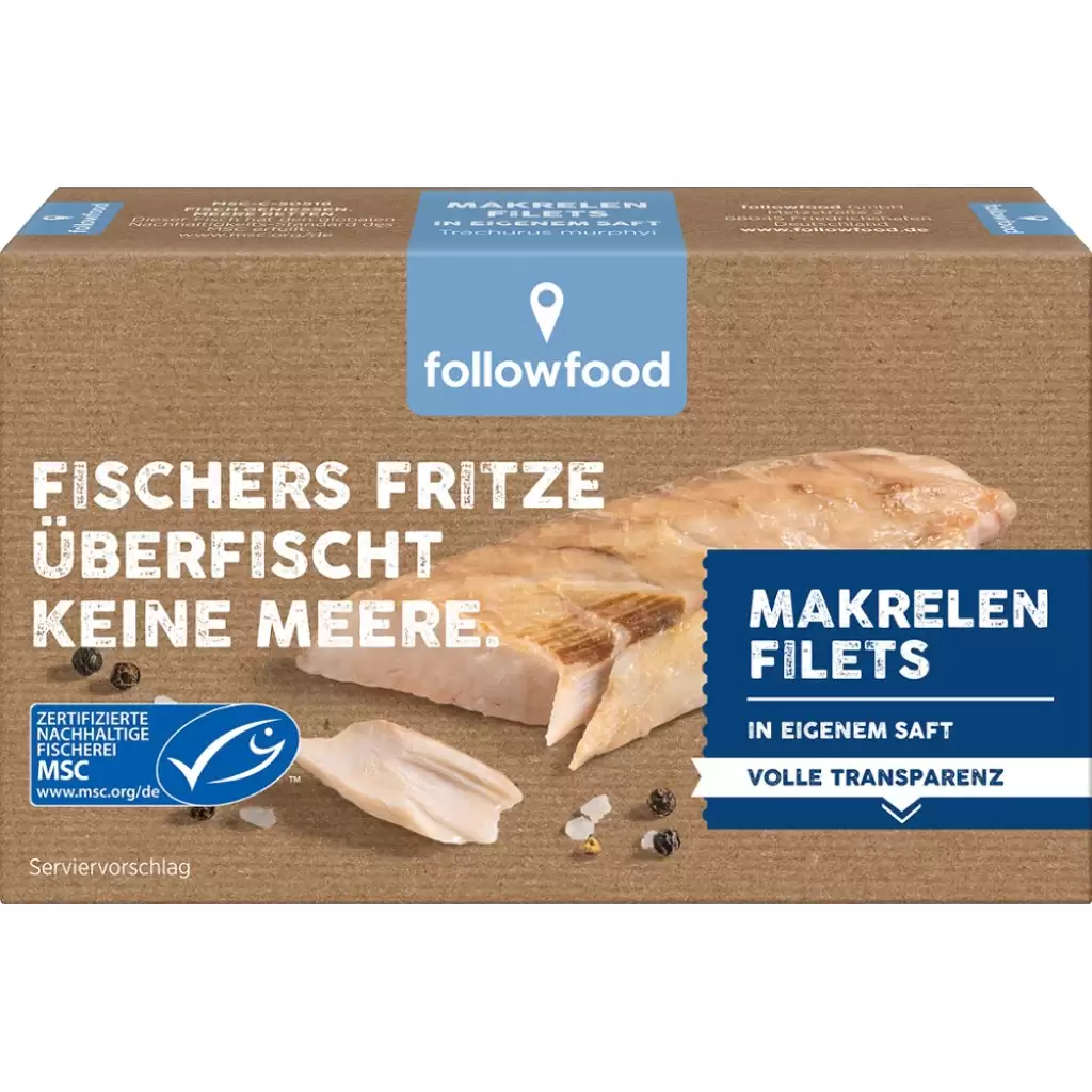 Conserve peste - File de macrou in suc propriu 125g