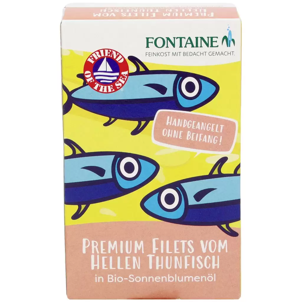 Conserve peste - File de ton alb in ulei bio de floarea soarelui 120g