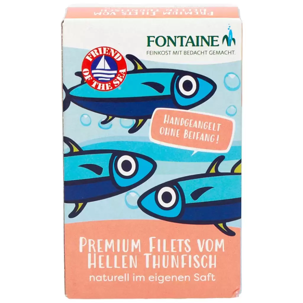 Conserve peste - File de ton alb natur 120g