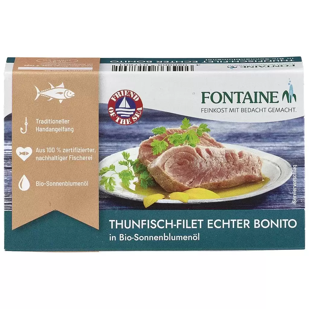 Conserve peste - File de ton in ulei bio de floarea soarelui 120g