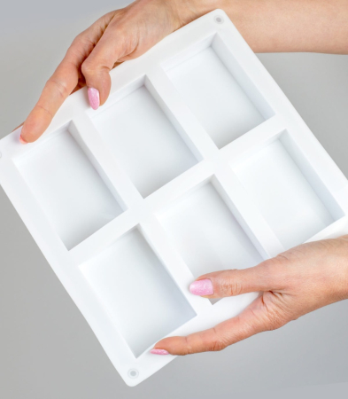 Materiale  - Formă de săpun Rectangular, 6 cavități