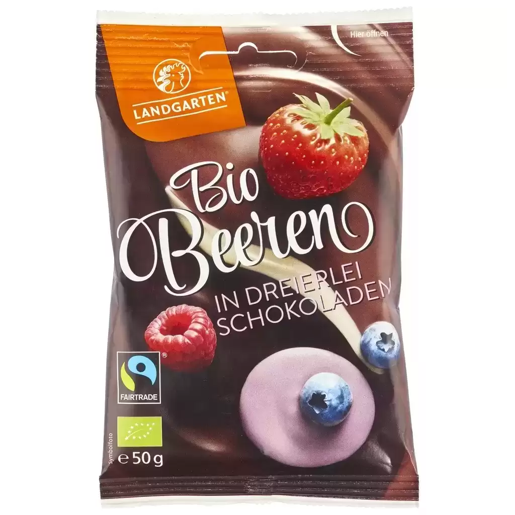 Dulciuri - Fructe de padure liofilizate invelite in ciocolata, eco 50g