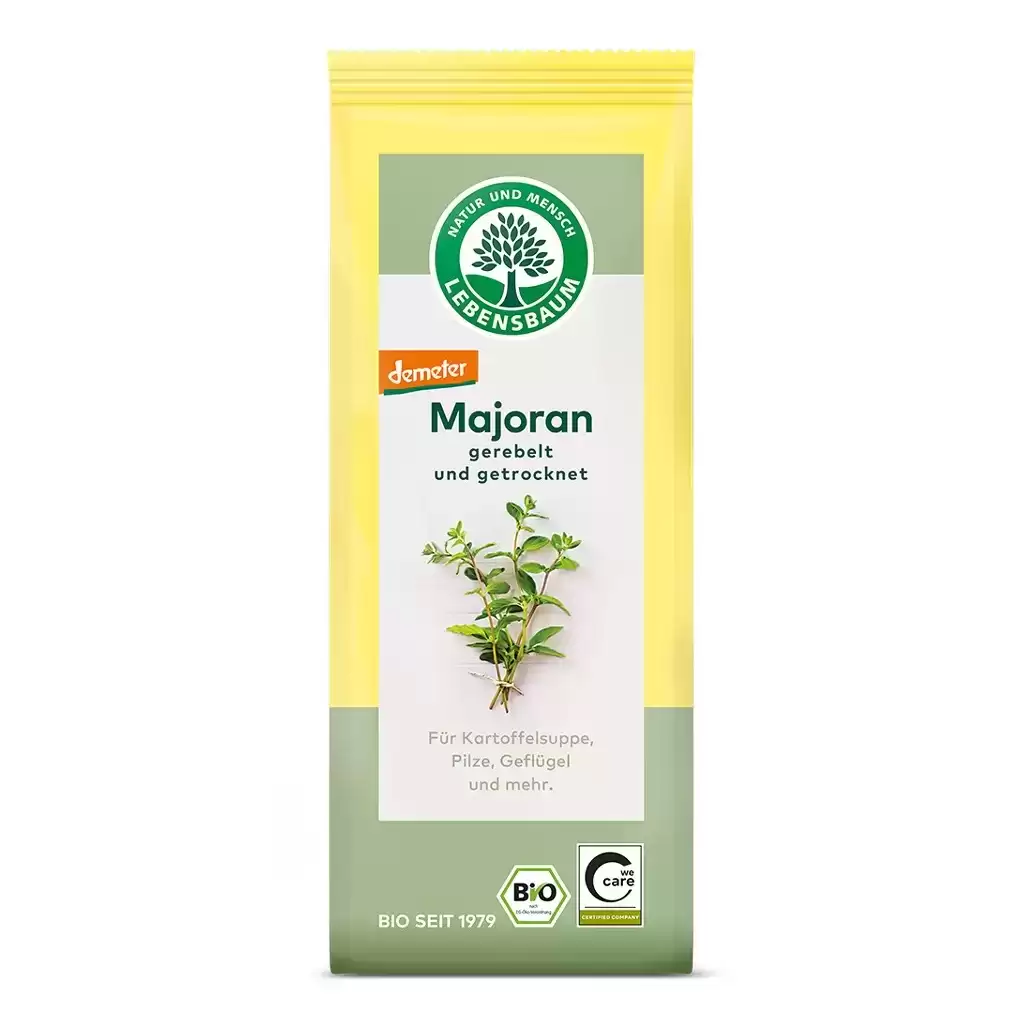 Condimente - Frunze de maghiran tocate Demeter, eco 12,5g