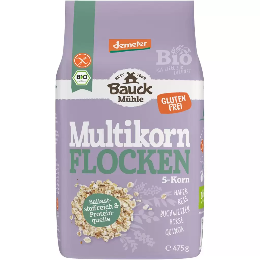Fulgi, Muesli - Fulgi din 5 cereale fara gluten, eco 475g