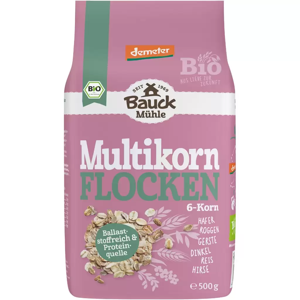 Fulgi, Muesli - Fulgi din 6 cereale Demeter, eco 500g