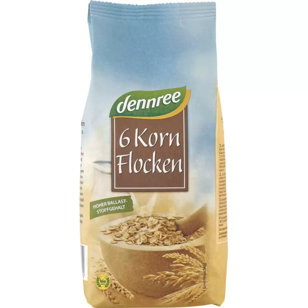 Fulgi, Muesli - Fulgi din 6 cereale, eco 500g