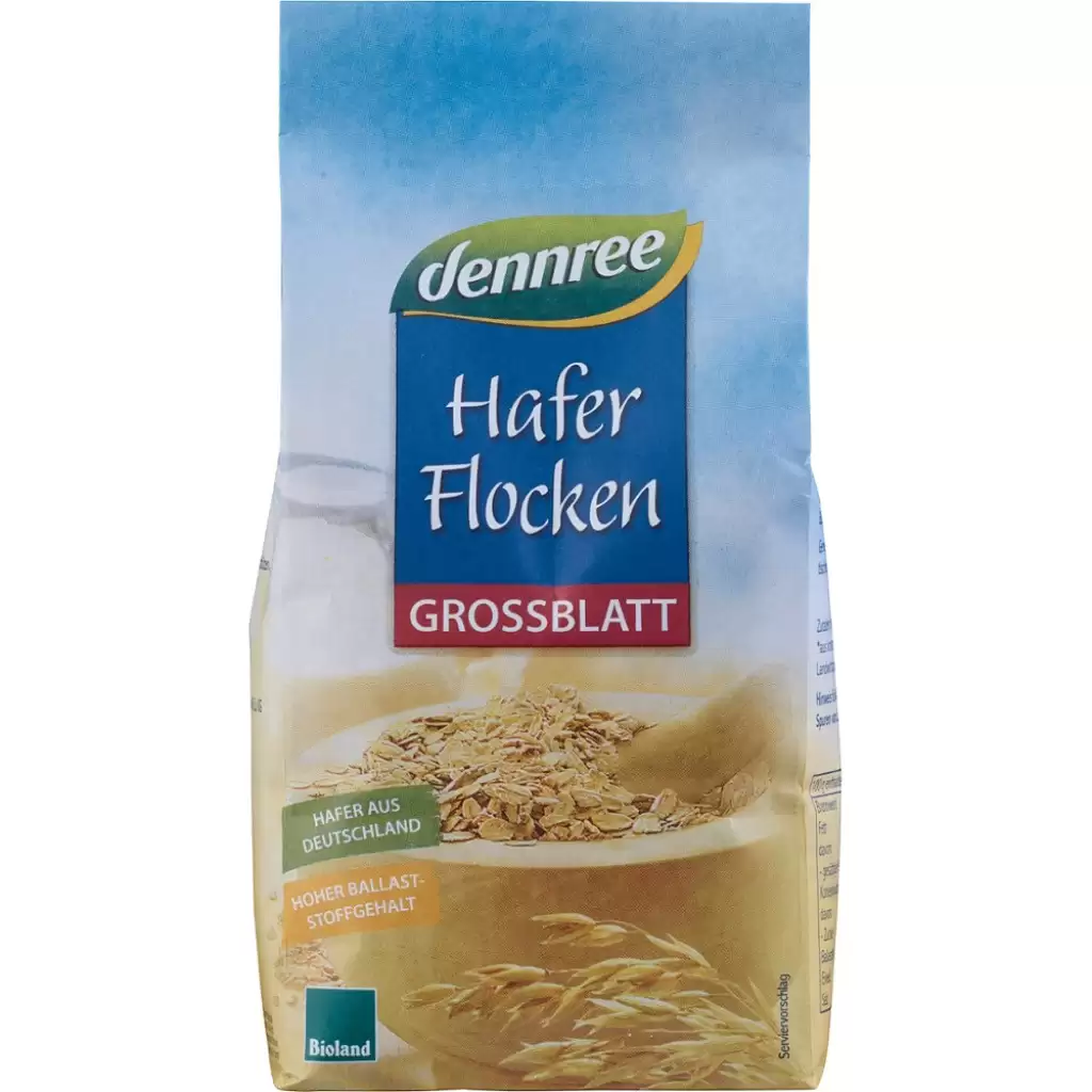 Fulgi, Muesli - Fulgi mari de ovaz, eco 500g