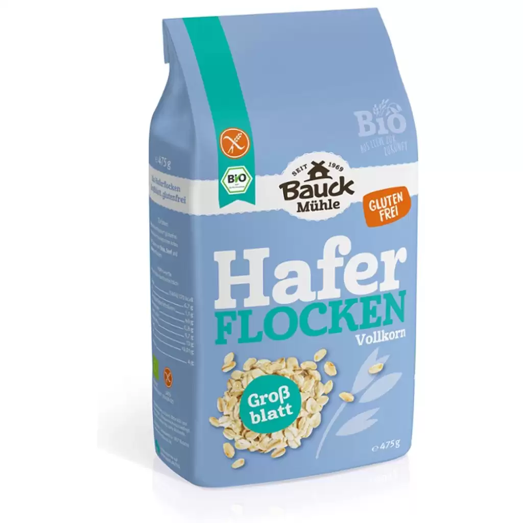 Fulgi, Muesli - Fulgi mari de ovaz fara gluten, eco 475g